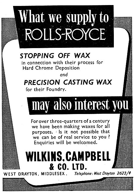 Wilkins,Cambell. Stopping Off Wax For Hard Chrome Deposition     