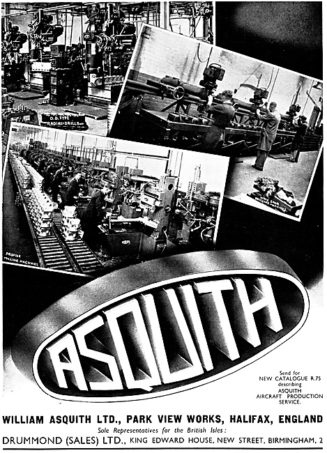 William Asquith Machine Tools - Engineering Machinery            