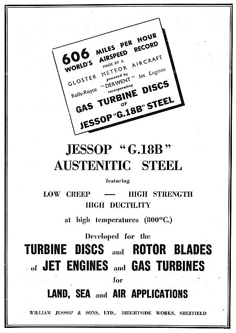 William Jessop G18B Austenitic Steel                             