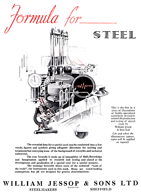 William Jessop Aircraft Steels 1954                              