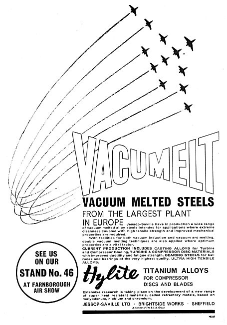 William Jessop Vacuum Melted Steels                              