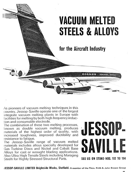 Jessop-Saville Vacuum Melted Steels & Alloys                     