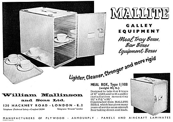 William Mallinson Galley Equipment For Airliners                 