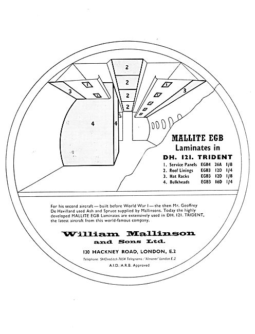 William Mallinson EGB Aircraft Floors. Mallite  Armourply Panels 