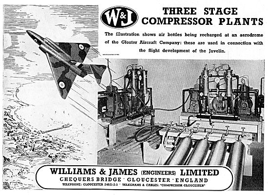 Williams & James Three Stage Compressor Plants For Javelin Work  