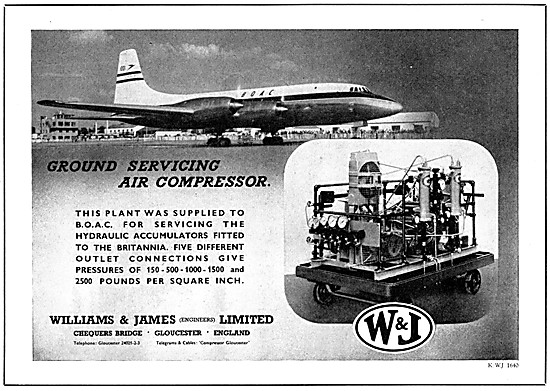 Williams & James Ground Servicing Air Compresor                  