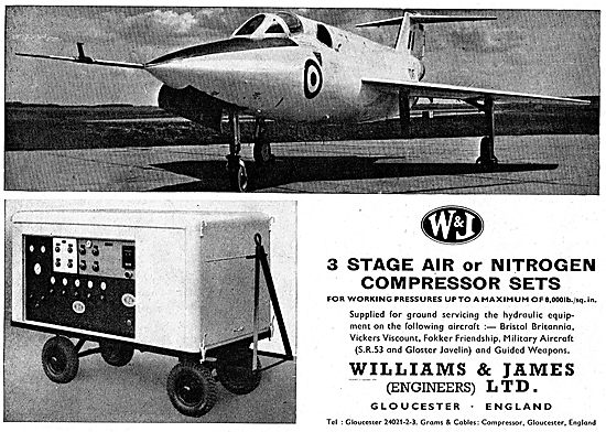 Williams & James 3 Stage Air / Nitrogen Compressor Sets          