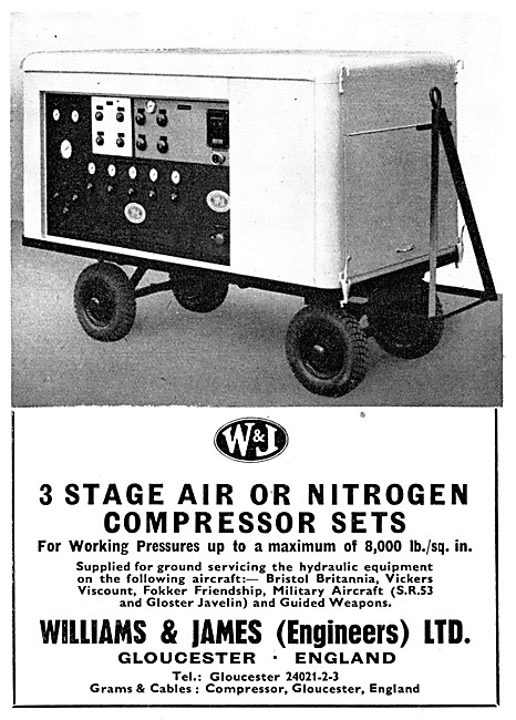 Williams & James Engineers 3 Stage Air Compressor Sets           