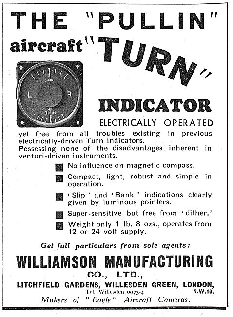 The Pullin Electrically Operated Aircraft Turn Indicator         