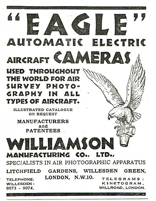 Williamson Eagle Automatic Electric Aircraft Cameras             