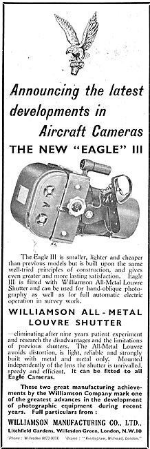 Williamson Eagle III  Aircraft Camera                            