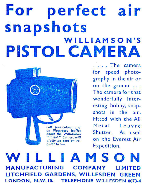 Williamson Aircraft Postol Cameras, Gun Cameras & Accessories    
