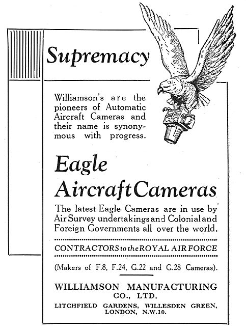 Williamson Eagle Aircraft Cameras - F8 - F24 - G22 & G38         