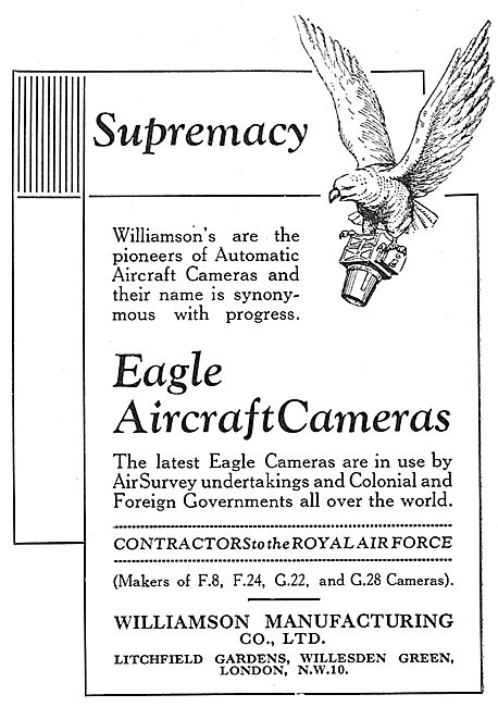Williamson Eagle Aircraft & Pistol Cameras                       