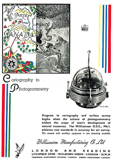 Williamson Aircraft Cameras - Photogrammetry                     