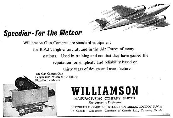 Williamson Aircraft Cameras, Gun Cameras & Accessories           