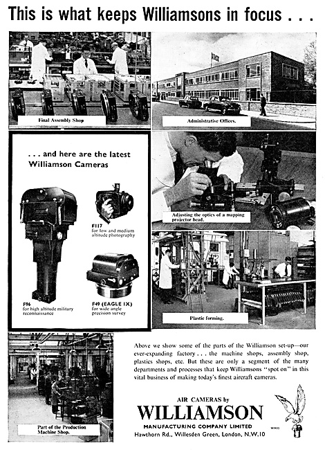 Williamson Aircraft Cameras, F96 F-49 F117                       