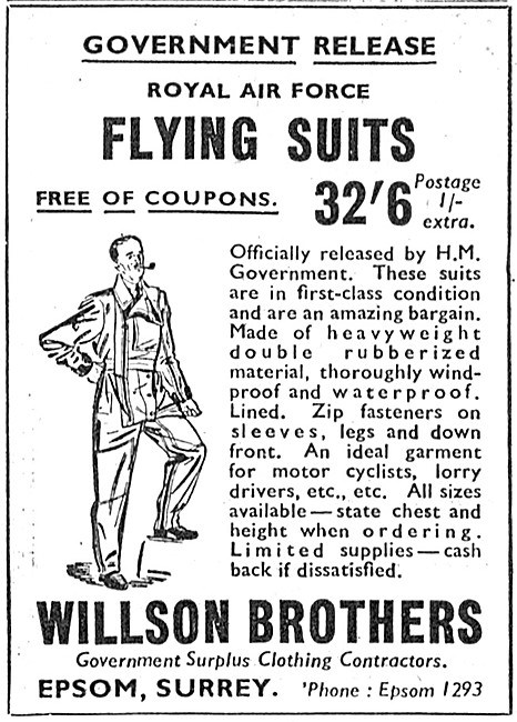 Willson Brothers Government Surplus Clothing                     