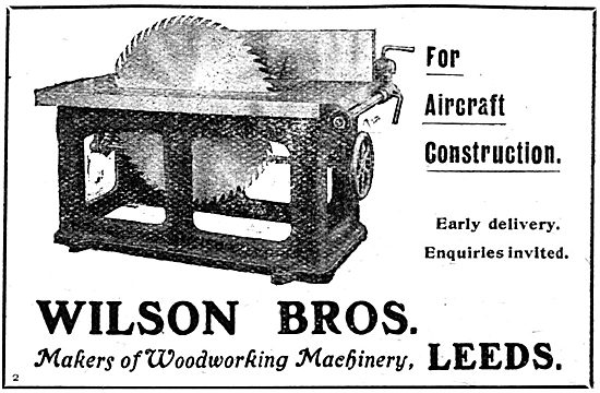 Wilson Bros Woodworking Machinery - 1917 Advert                  