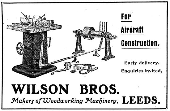 Wilson Brothers. Leeds. Woodworking Machinery                    