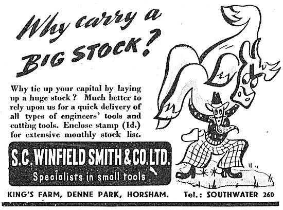S.C. Winfield-Smith Milling Cutters                              