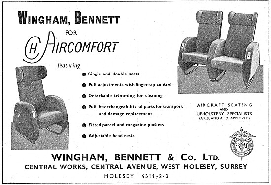 Wingham Bennett Aircraft Seating & Upholstery                    