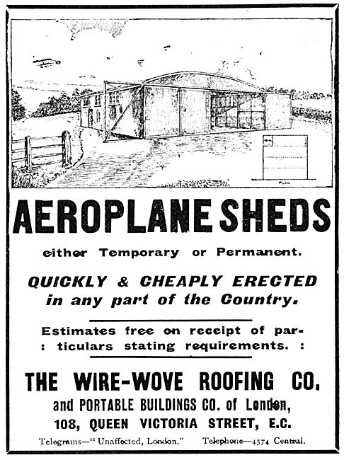 The Wire-Wove Roofing Co - Aircraft Hangars                      