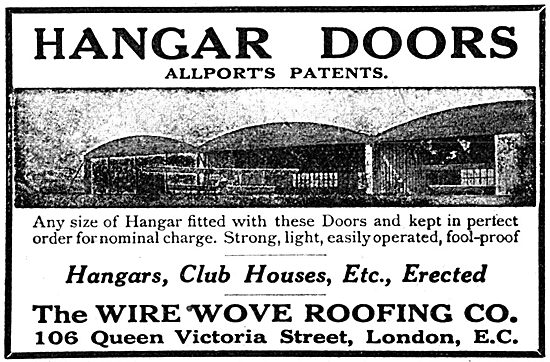 Wire-Wove Roofing - Allports Patents Hangar Doors                