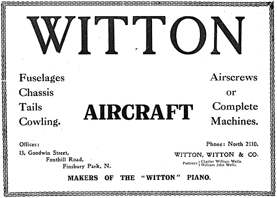 Witton Aircraft Manufacturers Of Aircraft Components             