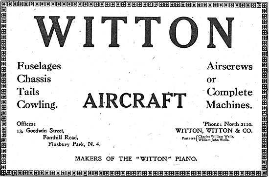 Witton Aircraft Manufacturers Of Aircraft Components             