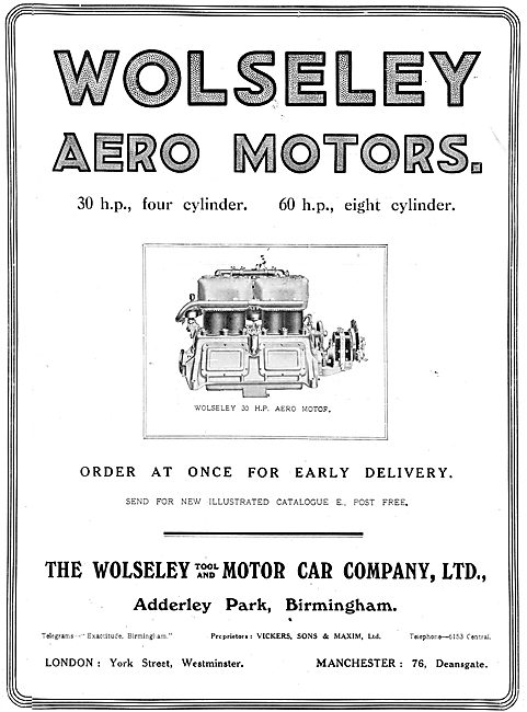 Wolseley Aero Engines                                            