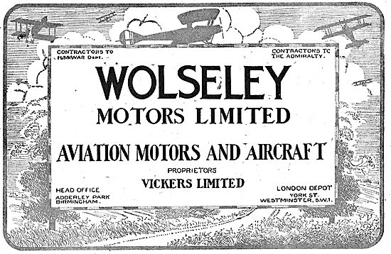 Wolseley Aircraft & Aviation Motors.                             