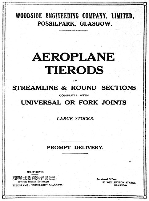 Woodside Engineering. - Aircraft Parts & Fittings                