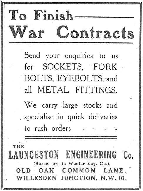 Launceston Engineering. Manufacturers Of Aircraft Parts          