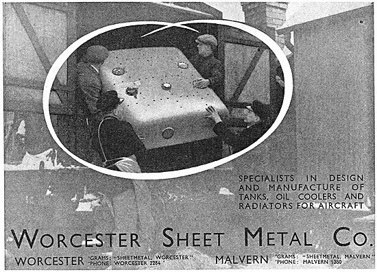 Worcester Sheet Metal & Pressings Co. Aircraft Sheet Metal Work  