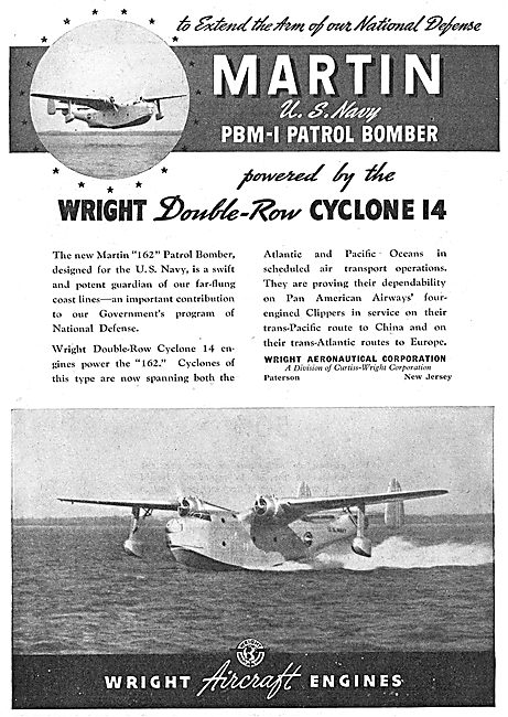 Wright Cyclone 14 Double Row Radial Aero Engine. PBM-1           