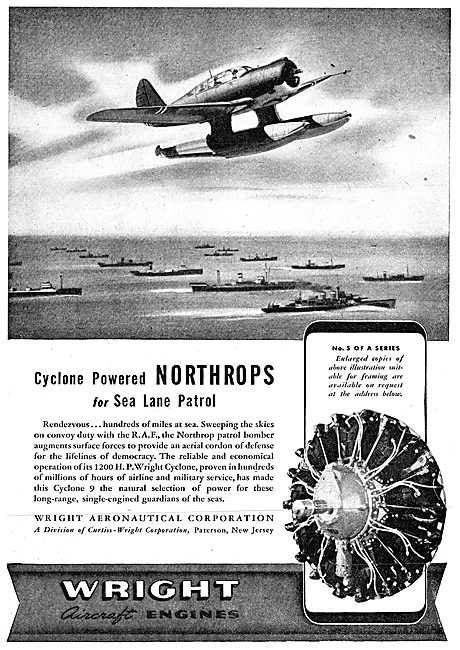 Wright Cyclone - Northrop Patrol Bomber                          