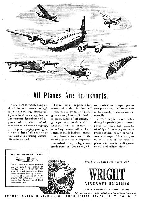 Wright Cyclone - Lockheed Constellation                          