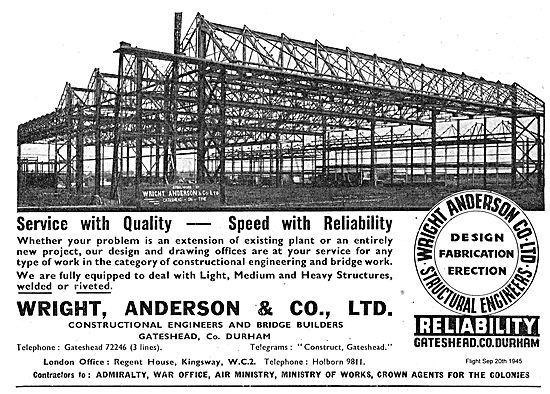 Wright Anderson Constructional Engineers.                        