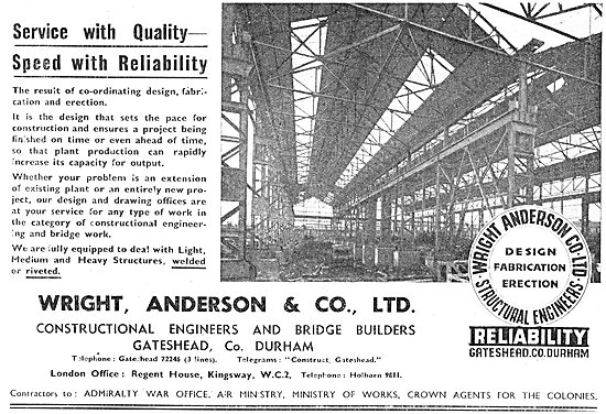 Wright Anderson & Co - Aircraft Hangars                          