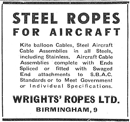 Wrights Ropes Steel Aircraft Cables - Steel Ropes                