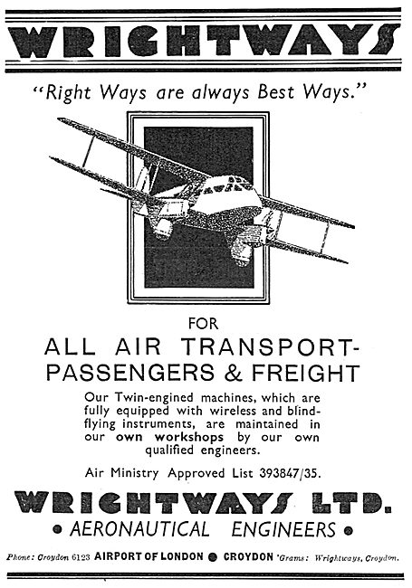 Wrightways Of Croydon - Maintenance & Air Transport Services     