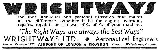 Wrightways Of Croydon - Aircraft Engineering                     