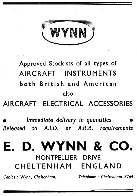 E.D.Wynn & Co Instrument & Electrical Spares Stockists           