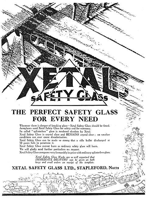 Xetal Safety Glass. Stapleford, Notts/                           