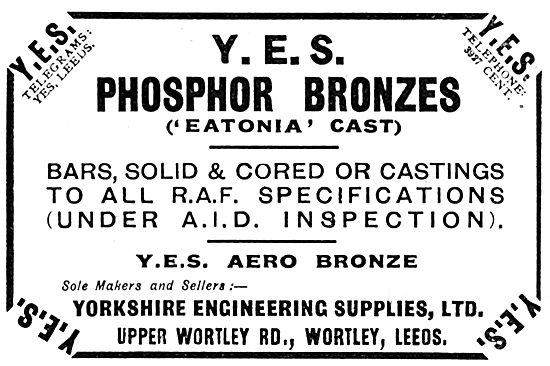 Yorkshire Engineering Supplies : YES Eatonia Phosphor Bronze     