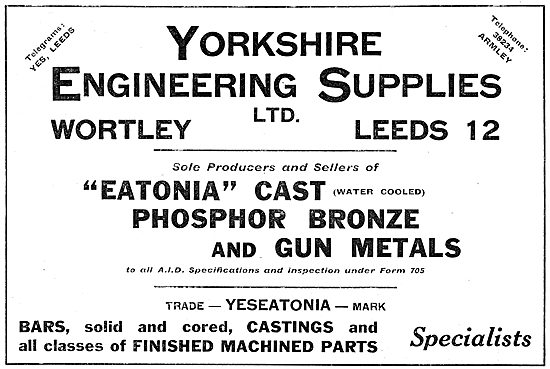 Yorkshire Engineering Supplies : YES Eatonia Phosphor Bronze     