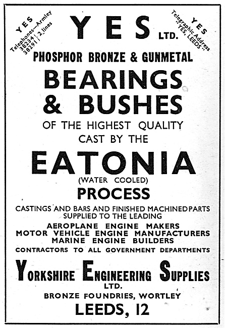 Yorkshire Engineering Supplies : YES Eatonia Phosphor Bronze     