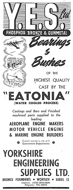 Yorkshire Engineering Supplies : YES Eatonia Bearings & Bushes   