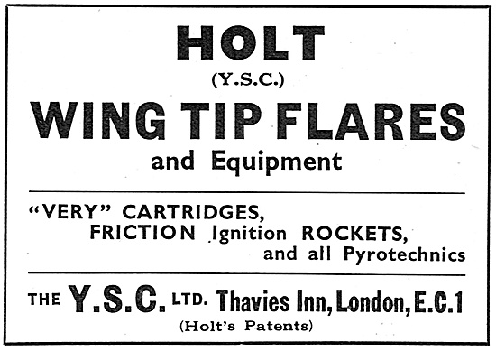 Y.S.C. Holt Wing Tip Flares - Very Cartridges - Pyrotechnics     